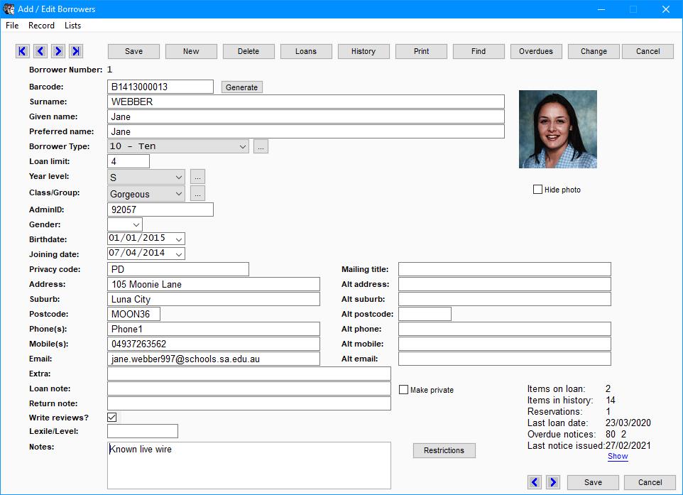 Bookmark Library System